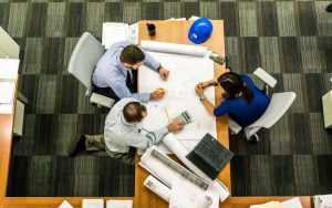 Group of realtors and investors planning out property development