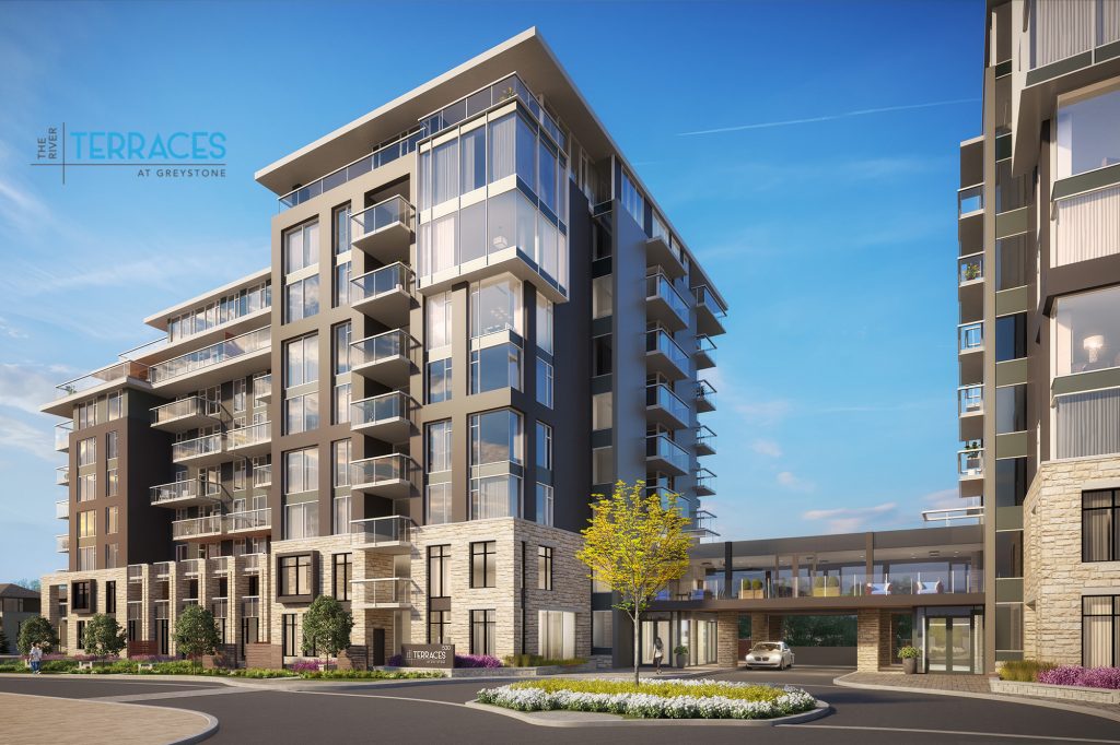 River Terrace Greystone w logo