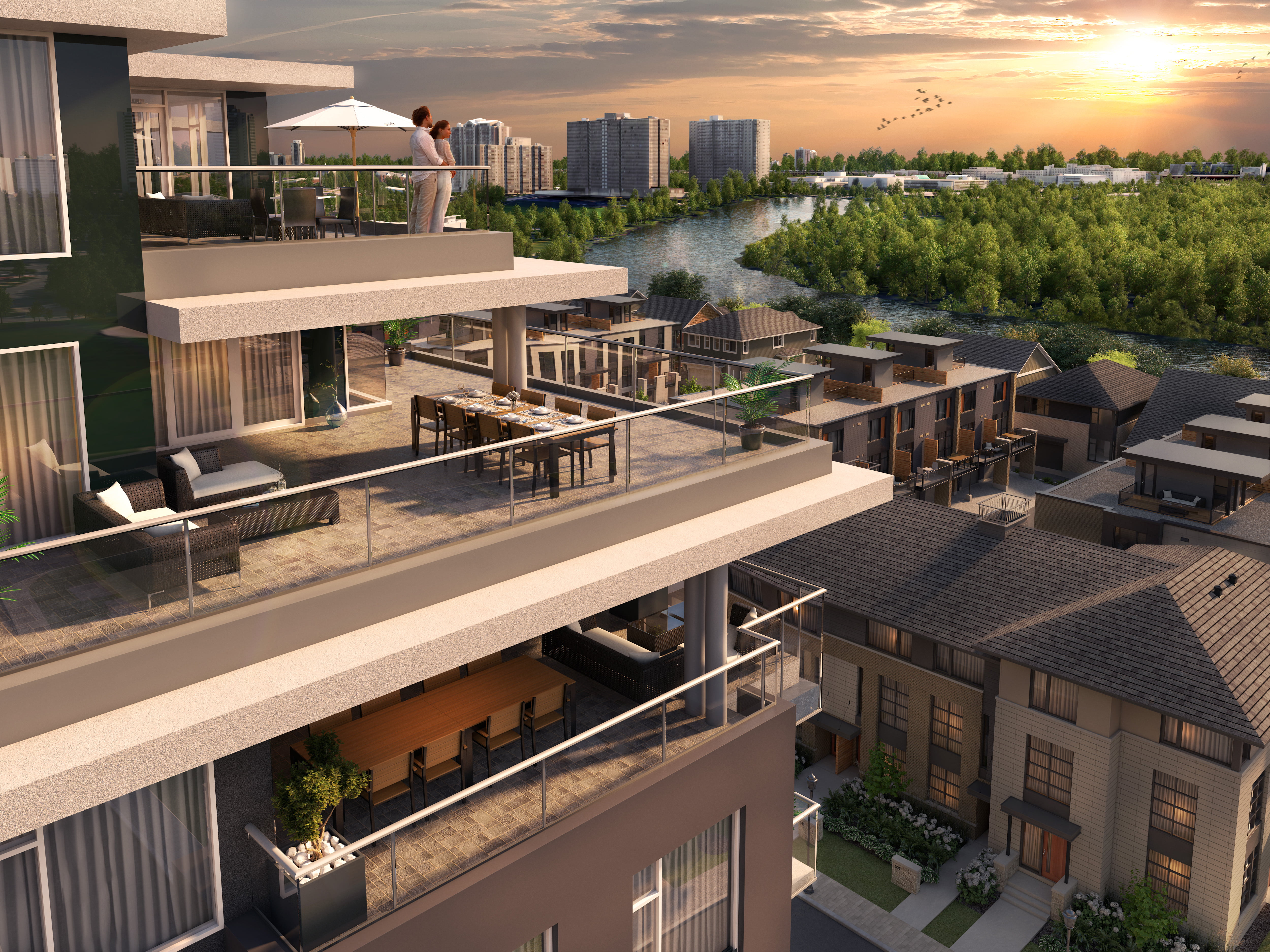 Greystone Village - View from the Terrace 