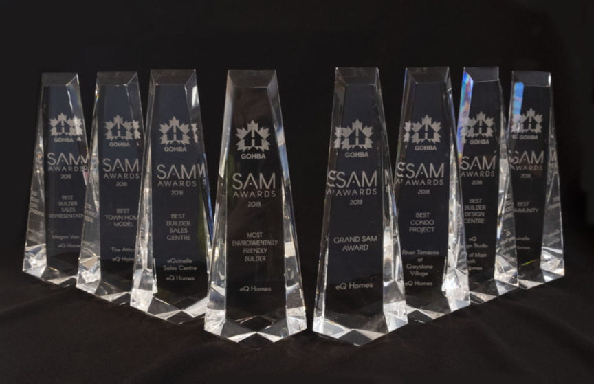 The Regional Group awarded with a Grand Slam of awards at the 2018 SAM Awards for eQ Homes - Real Estate Companies