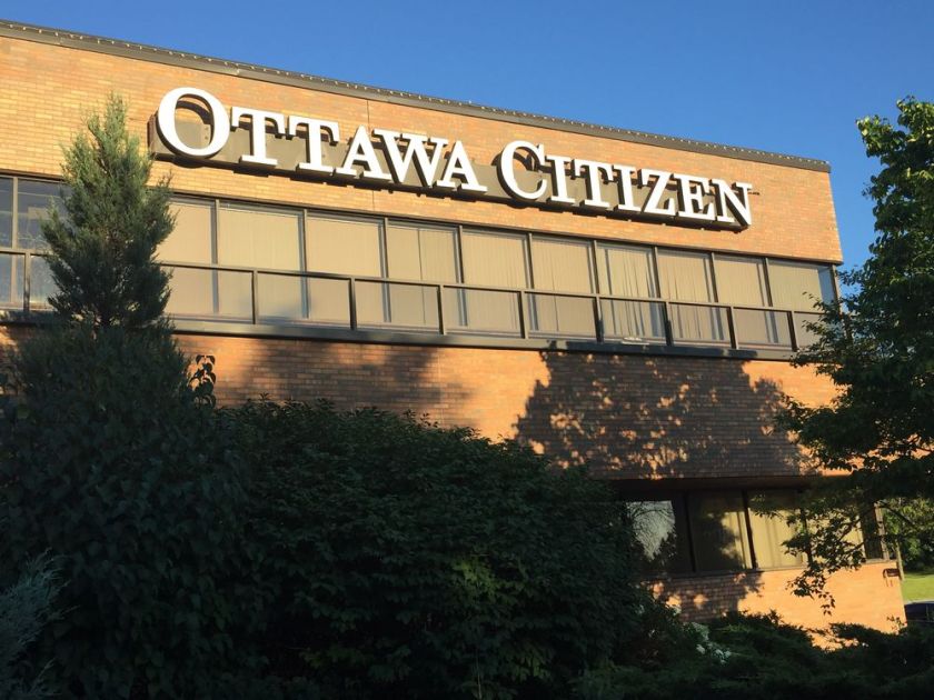 image of the outside of the Ottawa Citizen building - Property Development Ottawa
