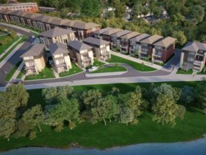 bird eye view of Greystone Village