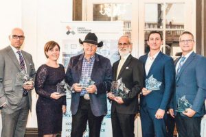 Steve Gordon accepts FEX Family Enterprise of the Year Award for Regional Group