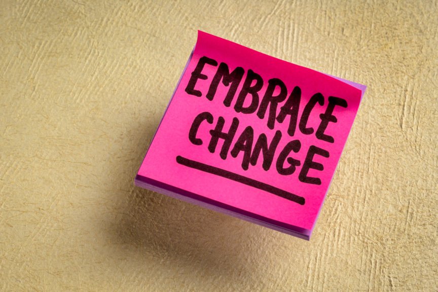 Embrace Change Post it Note